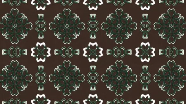 seamless knitted pattern with flowers