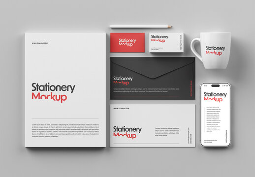 Stationery Set Mockup