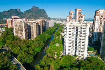 Aerial View of Residential Apartment Buildings in Barra da Tijuca District in Rio de Janeiro City