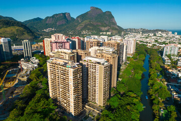 Aerial View of Residential Apartment Buildings in Barra da Tijuca District in Rio de Janeiro City