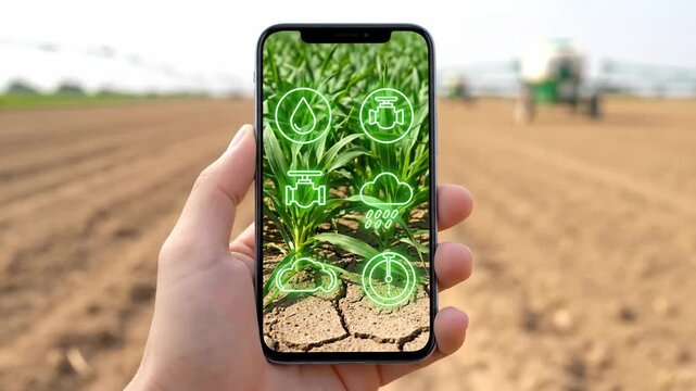 Smart Farming Technology - Monitoring Crop Health with a Smartphone Application.