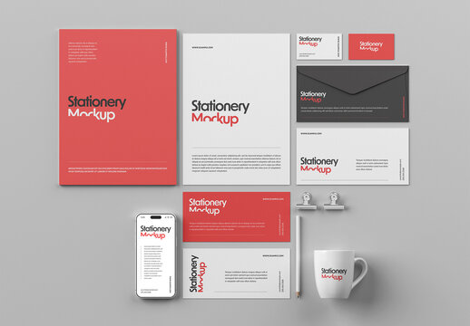 Stationery Set Mockup