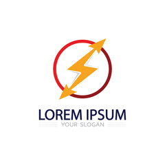 Thunderbolt Energy Logo Featuring Clean Lightning Lines for Strong Corporate Branding