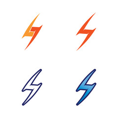 High Voltage Electric Power Logo Displaying Intense Lightning Bolt Technology Brand Identity