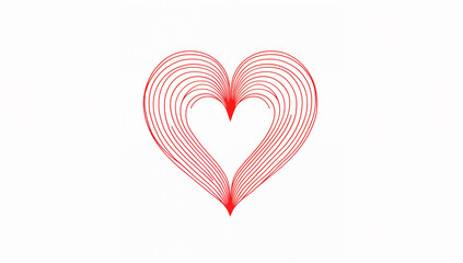 愛と恋愛を表現する抽象ハートシンボル シンプルで使いやすい素材.生成AI