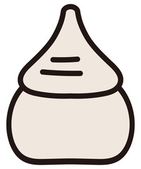 Japanese Shinto Altar Water Vessel (Mizutama) Vector Illustration