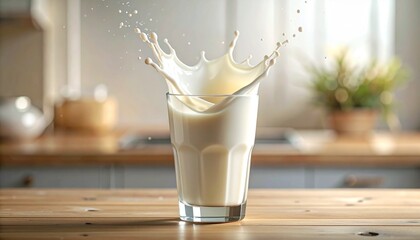 pouring milk into glass