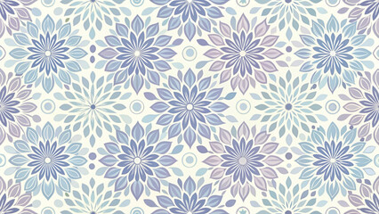 Seamless floral pattern with abstract petal shapes. Soft cream vector background 