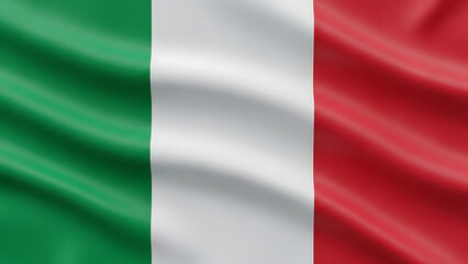 Italian flag waving in the wind