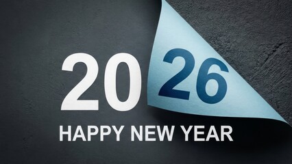 New year 2026 celebration greeting card with text space