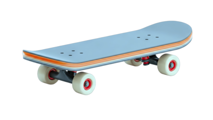 Blue Skateboard Isolated on White Background