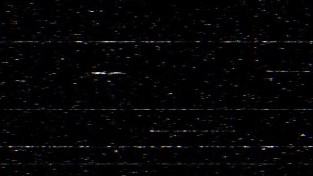 4K animated Seamless Glitch VHS for tv analog error effect 