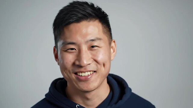 Smiling man in hoodie