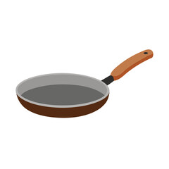 frying pan isolated on white background