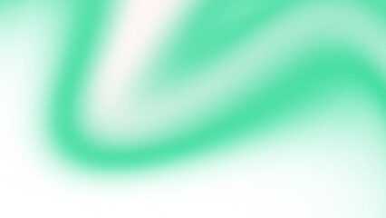 Abstract element of a glowing green liquid watercolor wave gradient with noise texture