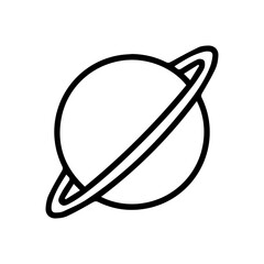Saturn Planet Ring Icon © Noni