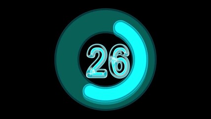 Modern 48 percentage circle pie chart infographic showing data analysis, growth, progress, financial performance. Ideal for dashboards, reports, analytics, business projects, and digital interfaces.