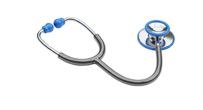 Stethoscope medical diagnostic instrument healthcare equipment isolated - Powered by Adobe