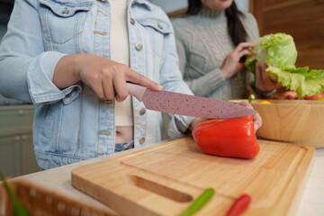 Preparing healthy snacks for a party gathering