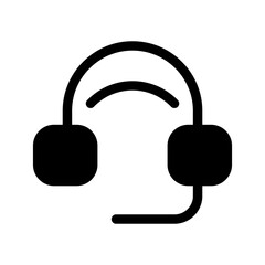 Headphone Icon Vector Symbol Design Illustration