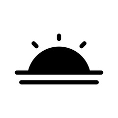 Sunset Icon Vector Symbol Design Illustration