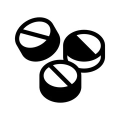 Pills Icon Vector Symbol Design Illustration