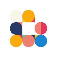 Brutalism shapes, abstract geometric forms, memphis geometric elements. Trendy minimalist basic figures, simple star, plants, lines and circles, modern swiss graphic design element vector set
