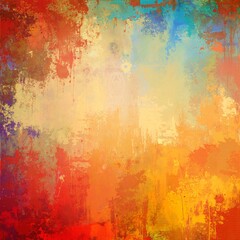Fototapeta premium Vibrant abstract background featuring dynamic, swirling paint strokes in a spectrum of colors, blending harmoniously to create an energetic visual effect.