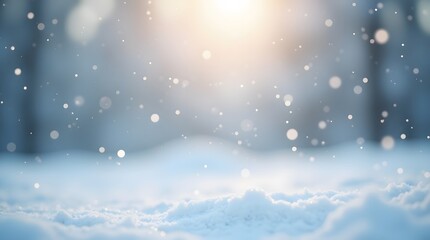 Naklejka premium Theme christmas, Soft gradient winter background with glitter texture overlay