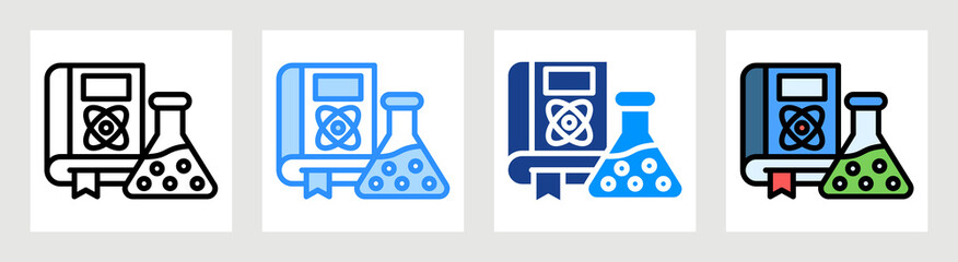 Science Journal Icon Collection Set Multiple Style