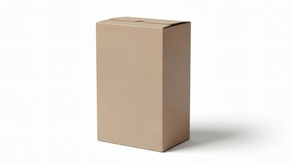 Cardboard Cereal Box Mockup Sealed Plain Matte Surface