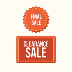 Sale tag or discount label vector illustration for marketing promotion