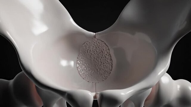 Anatomical Visualization: Push Through the Inferior Cotyloid Notch of the Pelvis