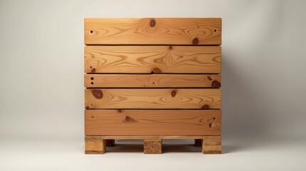 Stacked wooden planks with knots natural grain