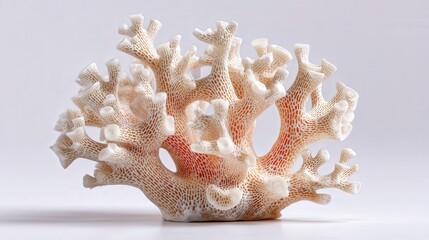 Coral piece small isolated on white background