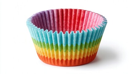 Cupcake liner isolated on white background