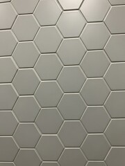 Obraz premium Monochrome Hexagons Arranged in a Repeating Pattern for Modern Decor