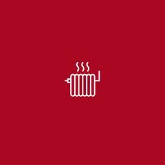 Grilled meat logo Icon flat vector design