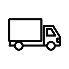 Delivery truck icon illustration