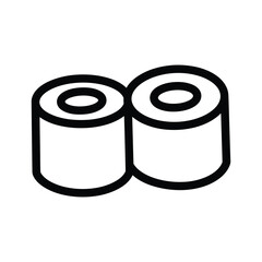 Two rolls of toilet paper side by side