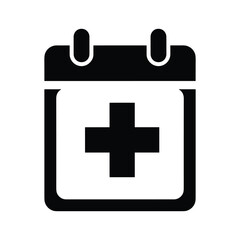 Obraz premium Medical appointment scheduled on calendar