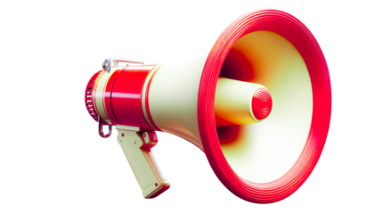 Red Megaphone Loudspeaker Marketing Icon PNG