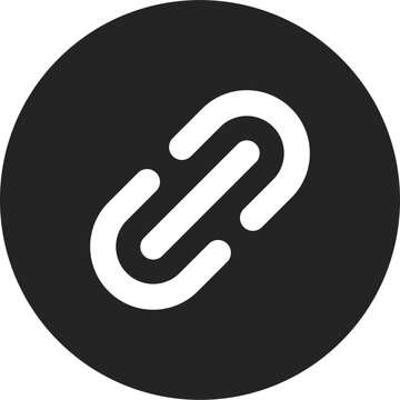 Link Hyperlink Chain Connection Icon Vector Illustration. Web Interface UI Symbol.