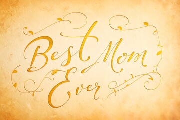 Beautiful calligraphy for best mom ever