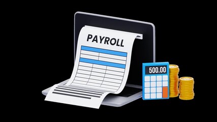 3D Payroll | Alpha Channel