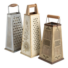 Assorted Kitchen Gratertools on transparent background