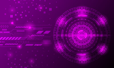 purple technology illustration abstract futuristic electronic circuit board background