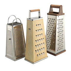 Assorted Food Graters Kitchen Utensils on transparent background