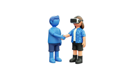 VR Avatar Handshake in Metaverse: Digital Agreement Concept