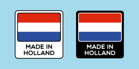 Vector Made in Holland Labels